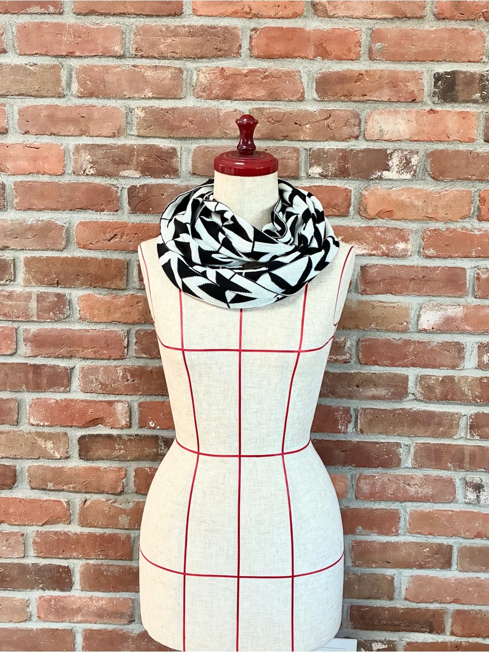 Michael Kors Black and White Colorway Scarf